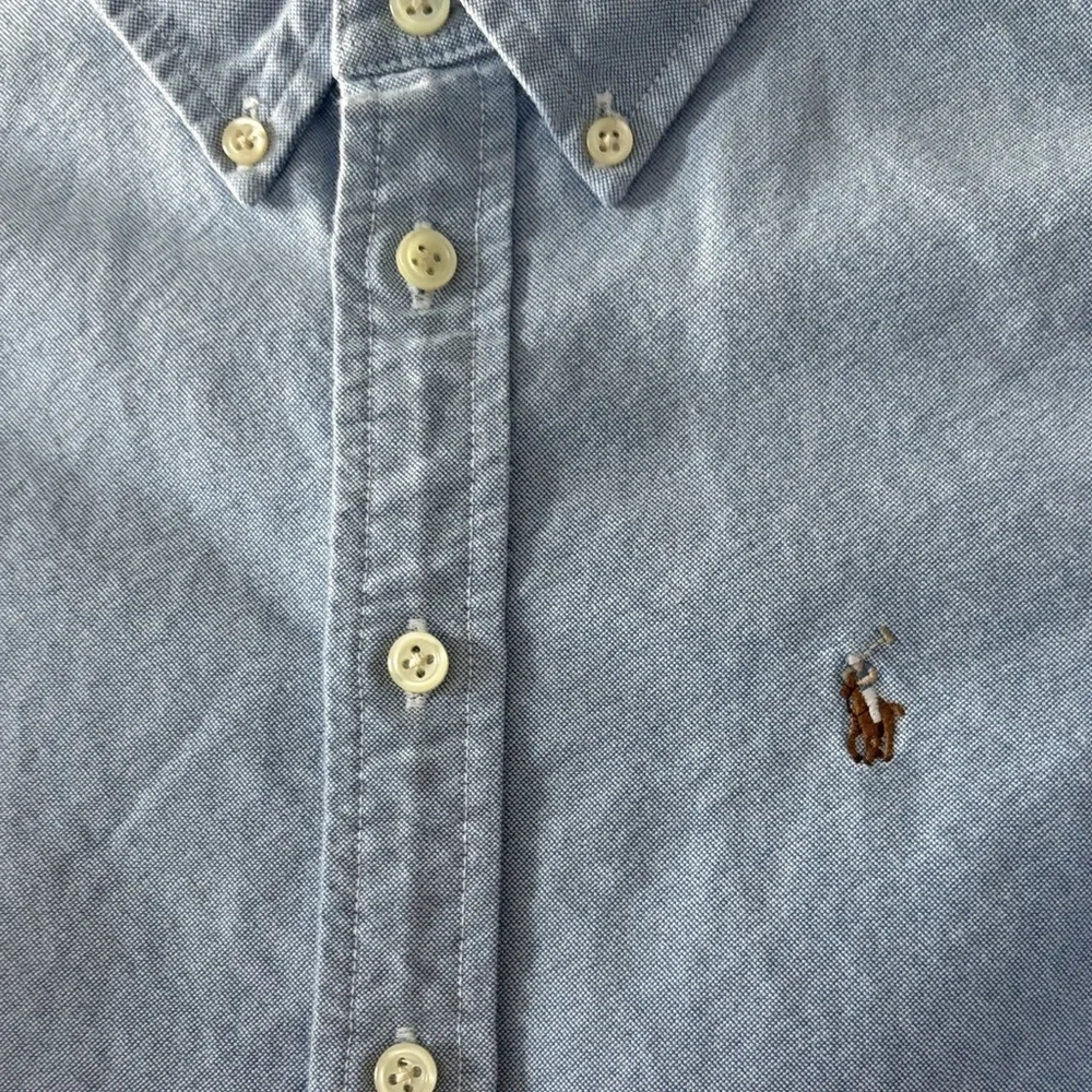 Ralph Lauren Kids Sky Blue Button-Down Shirt with collar and long sleeves NWOT